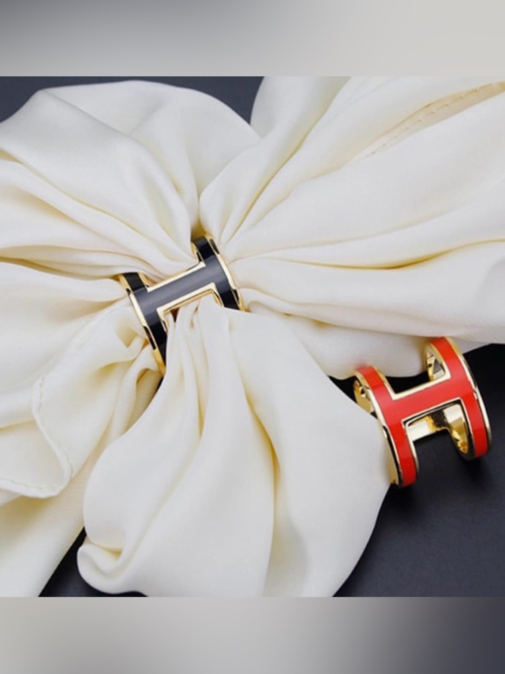 ✨ Chic H-Style Scarf Ring | Multiple Colors Available ✨